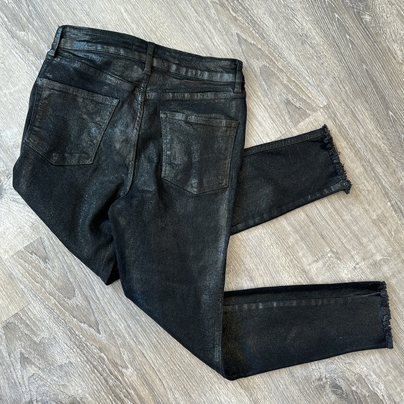 Free People Black Glitter Jeans Size 29 - Picture 3 of 3